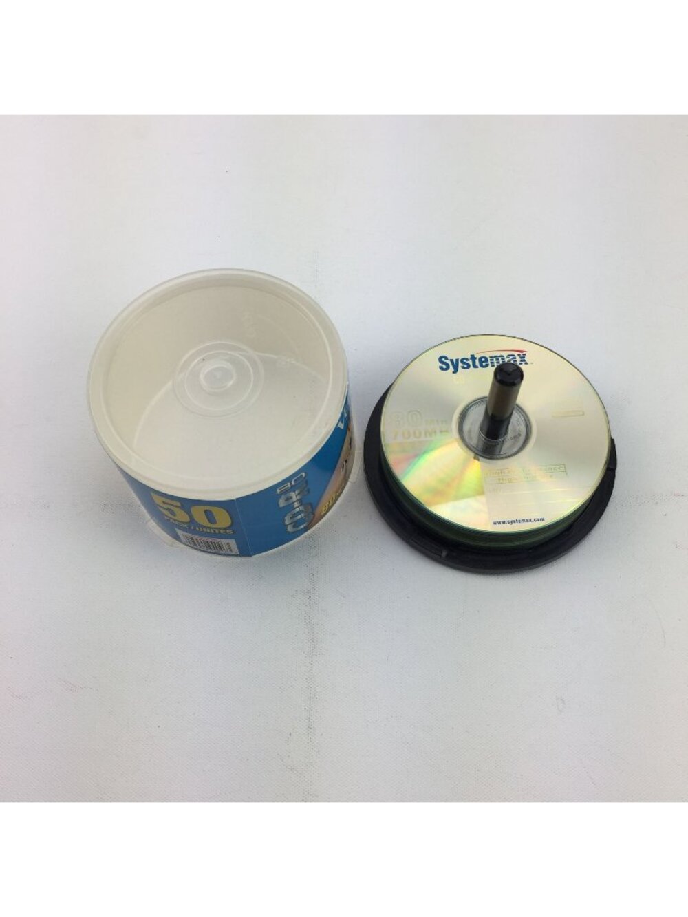 Verbatim Systemax CD-R/CD-RW 50-Pack 80 Min 700MB 650MB Rewritable Discs